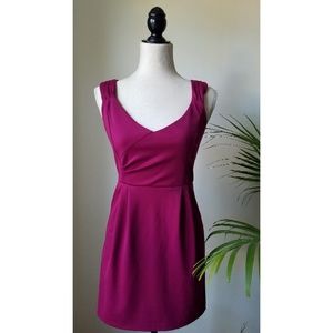 Aqua Brand Burgundy Tulip Dress